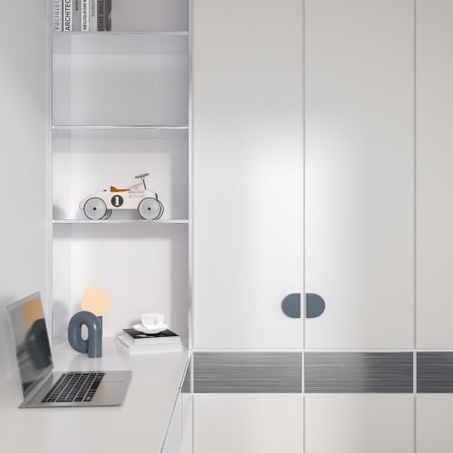 VEELIKE Stainless Steel Masking Tape, Metallic Tape with a Lustrous Silver Lustre, Aluminum Look Remake Sheet, Wide 10cm x 10m, Mini Size, Wallpaper S