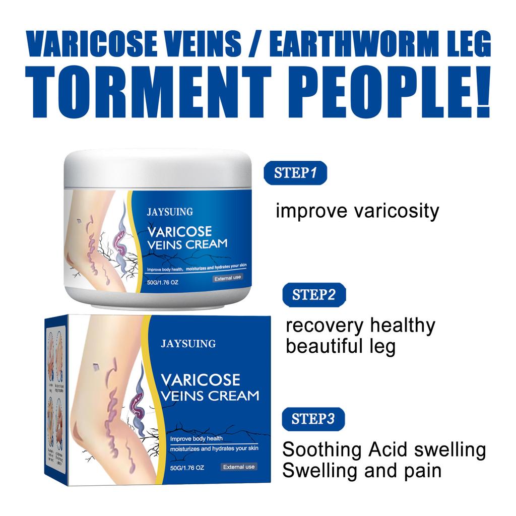 High-Efficacy Leg Vein Repair Cream Varicose Massage Cream for Earthworm Leg, Activate Meridians and Alleviate Pain and Swelling