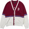 New MLB Varsity Boston Red Sox Cardigan Knitwear Unisex Red 3AKCV0144-43WIS