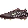 Младший. Mercurial Vapor 16 Pro "Kylian Mbappé" Для твердого грунта Низкие GS Сливовый Затмение/Металлический Серебристый Детские Бутсы Красный HF5450-200