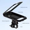 Anti-Theft Waterproof Motorcycle Phone Holder Bike Phone Mount Handlebar Stem Mobile Holder 360° Rotation for 5.5-6.9inch