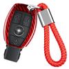 [T-carbon] Чехол для брелока Mercedes Benz, который подходит для корпуса ключа, карбоновый корпус ключа SLC43 SLC300 AMG 2020, подлинный чехол для брелока из стекловолокна,