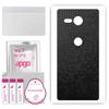 apgo Protective Skin Sticker for the Back Compatible with Sony Xperia XZ2 Compact, Wrap Film, Foil, Vinyl - Pattern Black Honeycomb