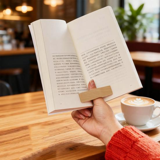 Деревянный держатель для страниц книги, ручной работы, открывалка для книг, кольцо для большого пальца, закладка, аксессуары для чтения книг, подарок для учителей, студентов, книголюбов, книжных червей