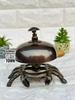 Antique Brass Desk Bell, Crab Bell For Reception Bell, Table Top Desk Bell,