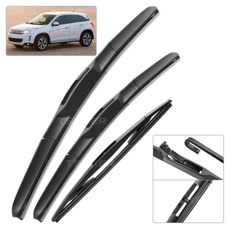 Передние и задние дворники для Citroen C4 Aircross 2012-2017 2013 2014 2015 Дворники Передние и задние щетки стеклоочистителя Лобовое стекло 24"+21"+10"