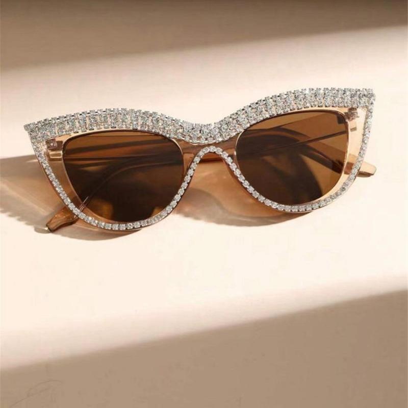 Женские бриллиантовые очки оверсайз унисекс в стиле ретро, блокирующие синий свет, для дали, роскошные очки «кошачий глаз» для пресбиопии