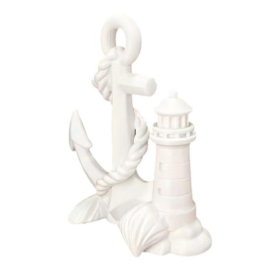 3D-печатная статуэтка маяка и лодки, морской декор для стола, фигурка на морскую тематику для полки, морской подарок для домашнего офиса