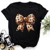 Cotton  New Bowprinting Letter TShirt Whoale Short Sleeves Top Crew Roundneck Shortsleeved Tshirt Women Clothes Graphic