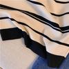 Women's Striped Tanks Vest Tops Women Slim Knitting Basic Simple O-neck Korean Style Sweater