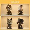Resin Animal Synthetic Head Statue Office Bookshelf Decoration Gift For Friends