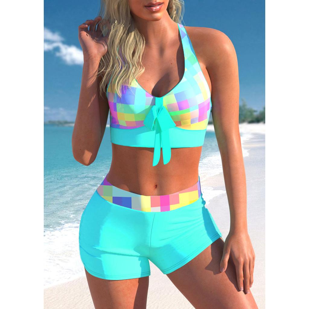 Женский сексуальный винтажный купальный костюм, бикини, новый дизайн, купальник с принтом, летний купальник, комплект из двух предметов, пляжная одежда, женский купальный костюм