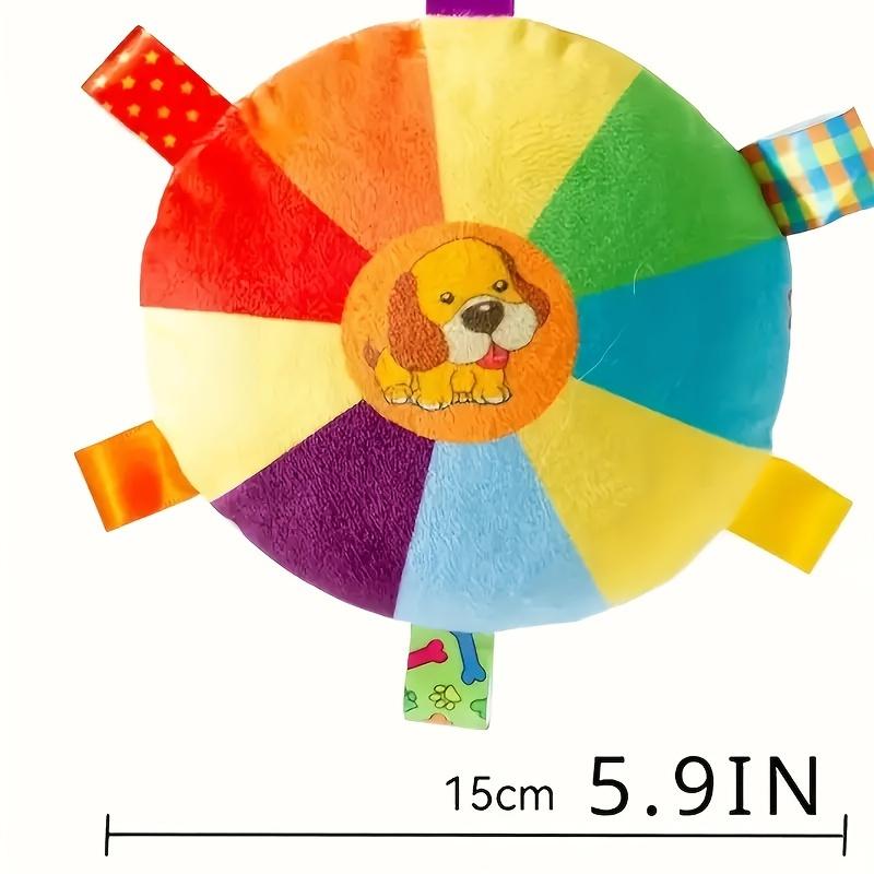 Colourful Interactive Plush Dog Toy with Squeaky Durable Chew Toy for All Breeds, Music Notes and Animal Designs for Training and Play