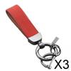 2xCar Key Chain Hanging Pendant Simple with D Wrist Strap Gift Universal Decoration Clip
