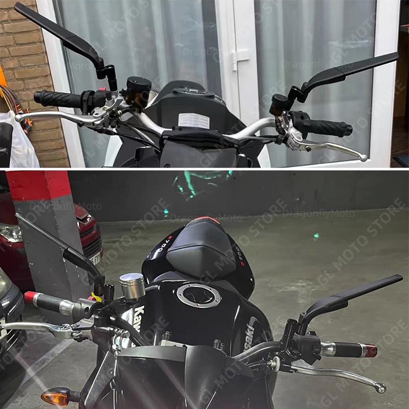 For Kawasaki Z900 Z 900 Motorcycle Wind Wing Side Rearview Mirror Adjustable Rotating Motorbike Accessories Reversing