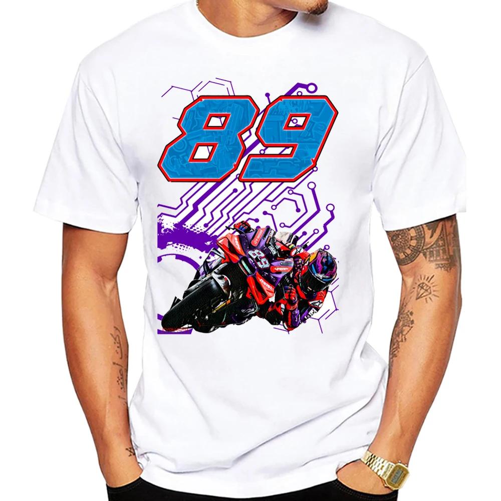 Jorge Martinator 89 GP Race Ride Fans T-Shirt New Summer Men Short Sleeve Sport Boy Casual Tees Motorcycle Riding White Tops