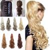 22Inch Synthetic Long Wavy Curly Claw Ponytail Hair Extensions Black Brown Red Hairpiece for Women