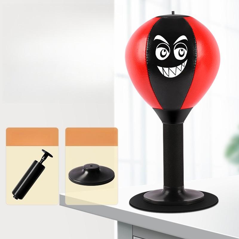 Настольный боксерский скоростной мяч для снятия стресса, с прочной пружиной, ударопрочный и веселое дополнение к вашему рабочему пространству