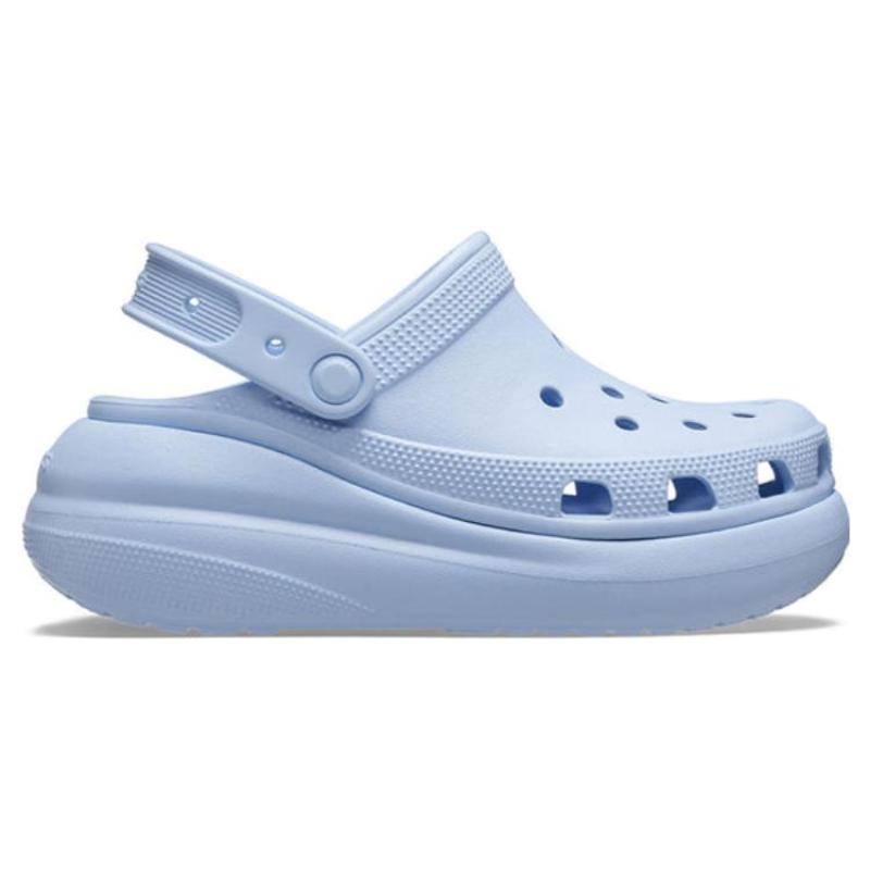 Crocs Mega Crush Clog PU Puffs Versatile and Comfortable Lightweight and Breathable Hole Shoes 6cm Unisex Sky Blue