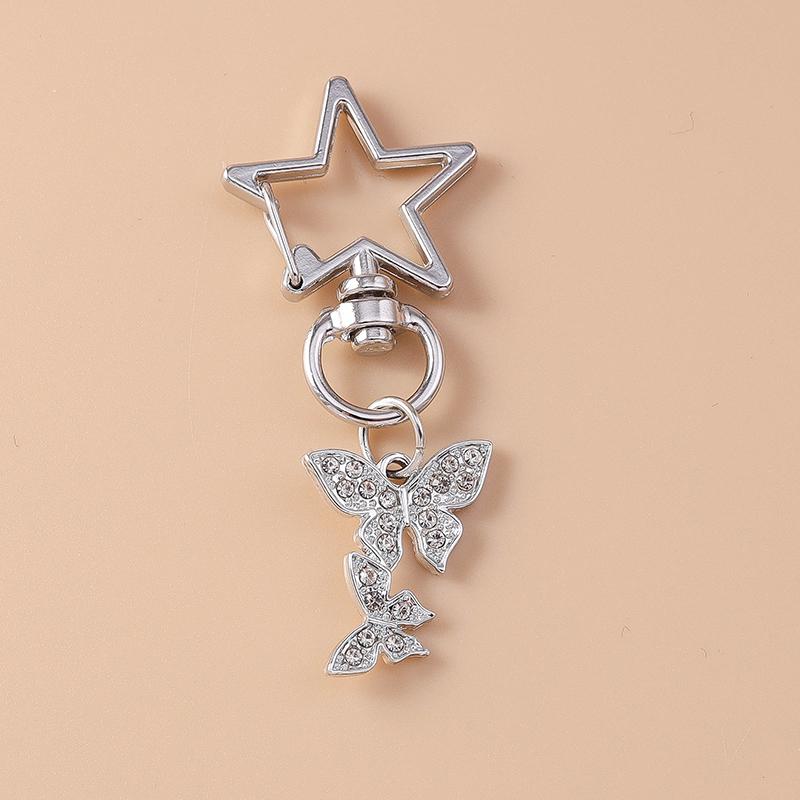 Милый металлический брелок в виде сердца любви, жемчужное кольцо для ключей для женщин, подвески для сумок для девочек, аксессуары для бижутерии ручной работы