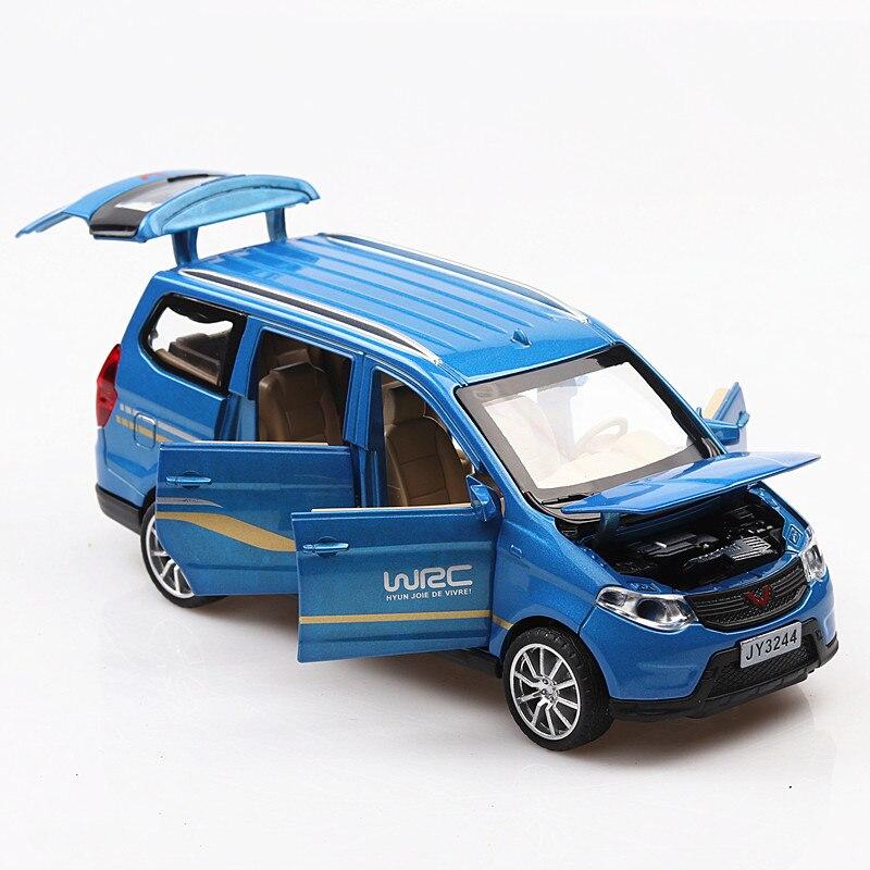 Самые продаваемые 1 :32 Металлический сплав Модель коммерческого автомобиля Wuling, Симуляция Литой под давлением Звук и Свет Модель с инерционным механизмом, Бесплатная доставка