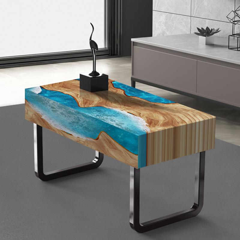 Большая прямоугольная силиконовая форма, подходит для эпоксидной смолы, столов-рек и художественных изделий из смолы, с поддоном и столешницей.