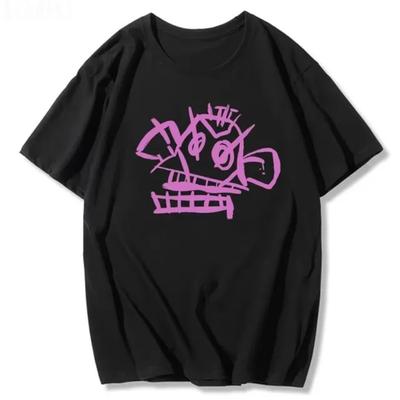 Джинкс Аркейн Футболка Обезьяна Аниме Ролевая Футболка Женская Гранж Эстетика Короткий Рукав Высококачественный Хлопок Уличная Одежда