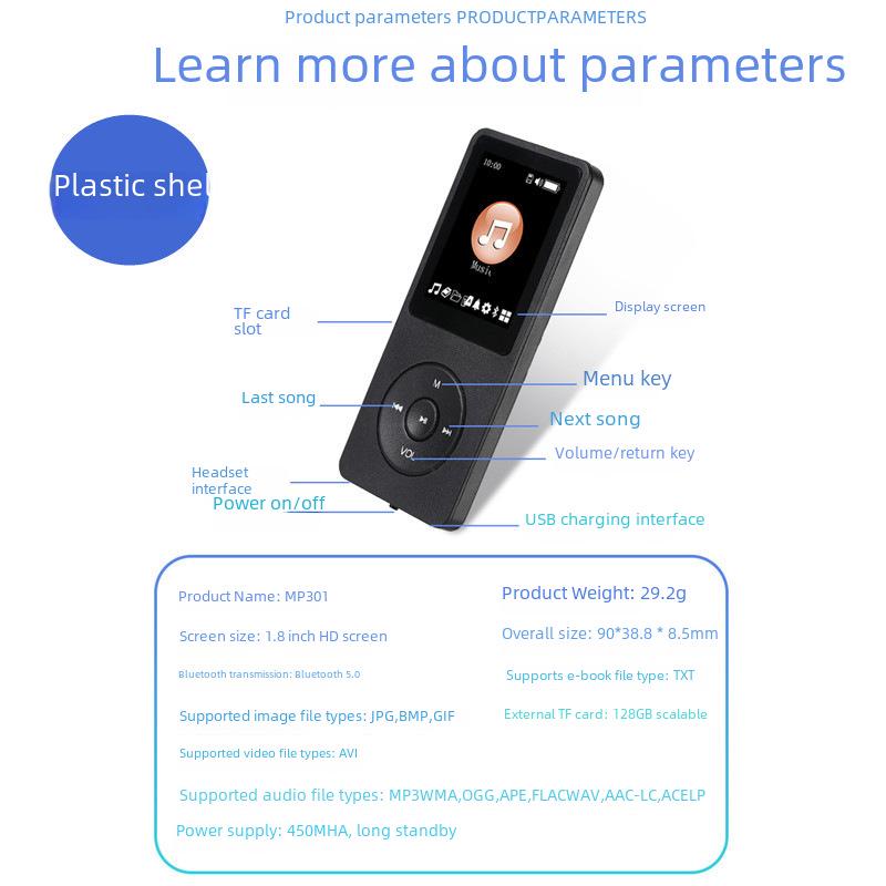 Bluetooth MP3/MP4 студенческий Walkman Электронная книга Музыкальный Плеер (Отдельное издание)
