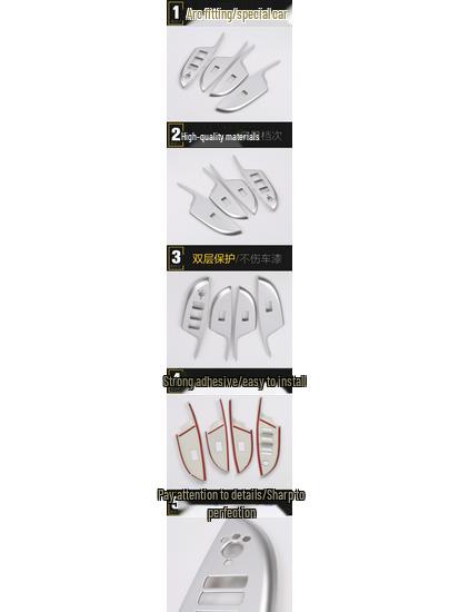 CS75 Стеклянная рамка переключателя: Подходит для 16 моделей, Накладки на кнопки стеклоподъемников и подлокотников