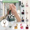 Tassel Owl Change Bag Pendant Cartoon Earphone Bag Car Keychain Pendant