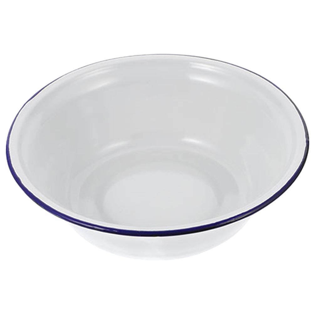 Chicken Breader Bowl Old-fashioned Enamel Home Curled Edge Vegetable and Fruit Basin Soup Bowls