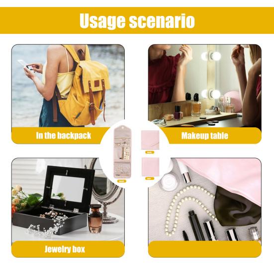 Сумка для ювелирных изделий, пылезащитная, водонепроницаемая, с отделениями, большой вместимости, складная, для сережек, колец, ожерелий, сумка для хранения, бытовые принадлежности