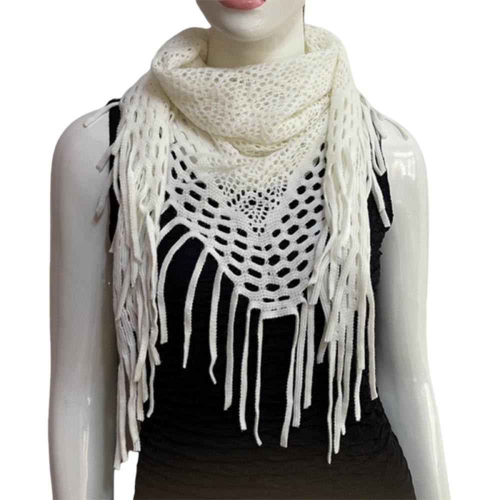 Windproof Thermal Neck Warmer Bib Temperament Cardigan Triangle Scarves Shawl Women Lady Girl