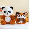 Cute Transformation Raccoon Panda Doll Plush Toy Red Panda Doll Rag Doll Throw Pillow Children and Girls Gift
