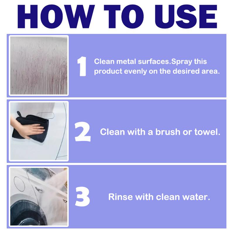 Средство для удаления железа с автомобильных шин 100 мл Спрей для удаления порошка железа с автомобильных шин Удаление ржавчины с металла Мгновенное удаление Спрей для очистки шин для автомобиля