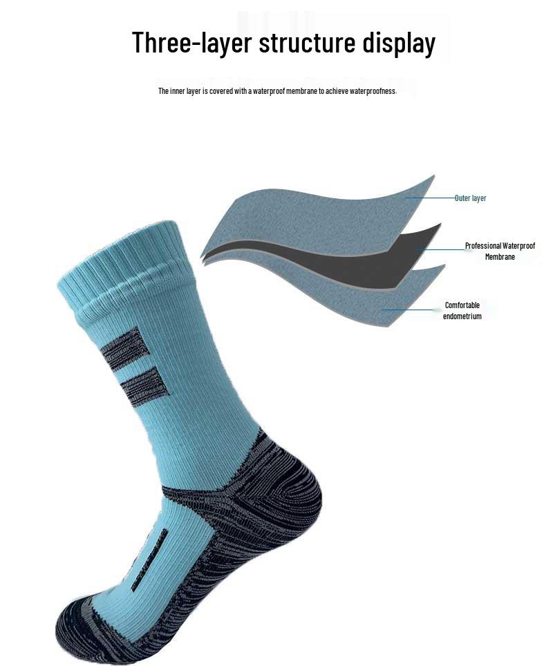Водонепроницаемые дышащие уличные носки для кемпинга, катания на лыжах, пеших походов и дайвинга