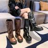 New Single-shoe Slimming Boots Versatile Shoes Thick-soled Women's Shoes Height-increasing Long Boots