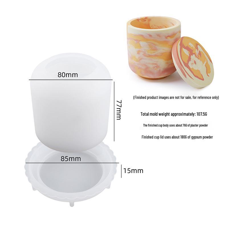 Meimuer DIY Ароматерапевтическая гипсовая форма для свечей и Силиконовая форма для шкатулки для украшений из эпоксидной смолы