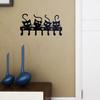 Nordic Cat Wall Hat Hanger Black Clothes Storage Rack Save Space Key Holder  Bathroom