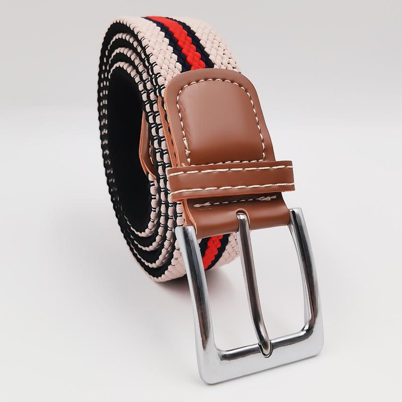 Маленький эластичный плетеный ремень Эластичный студенческий холщовый ремень Универсальный стиль для мужчин и женщин
