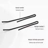 Black Steel Hairpin: Thick Side Clip for Bangs and Hairstyling