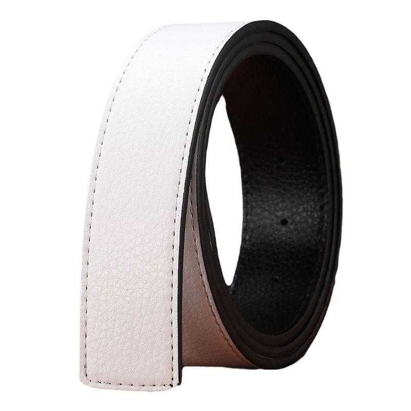 Мужской ремень из кожи личи с H-образной пряжкой – Молодежный, универсальный корейский стиль