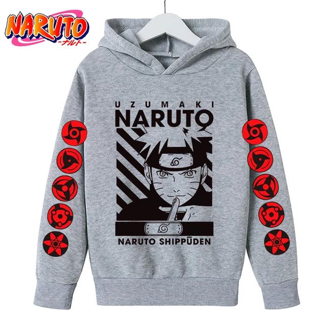 2025 MINISO Naruto Hoodie Kids Детская одежда для мальчиков Детская одежда для малышей Осенние теплые толстовки Пальто Одежда с героями мультфильмов Толстовка с капюшоном