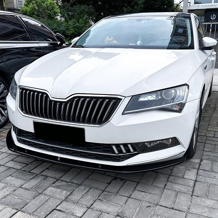 Передний Сплиттер Губы Спойлера Бампера Для Skoda Superb B8 2016-2018 Защита Переднего Бампера Нижняя Лопасть Разделитель Стайлинг Автомобиля