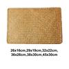Natural Woven Rattan Indoor Placemats Rectangular Tablecloths Durable Table Mats  Kitchenware