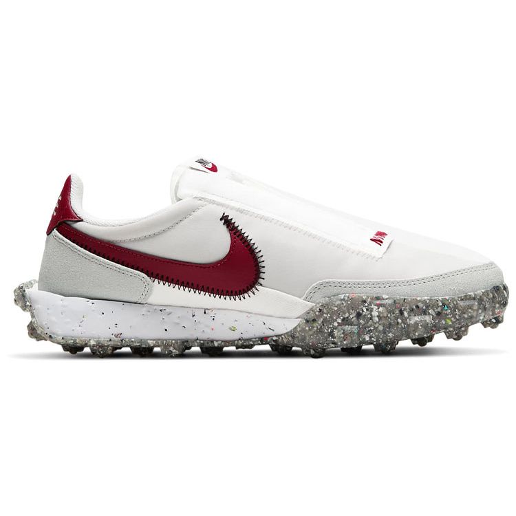 Nike Waffle Racer Crater Summit White Team Красные женские кроссовки Photon-Dust Black CT1983-103