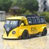 DDM Volkswagen T1 Transporter Bus Modified Simulation Diecast & Toy Vehicles Sounds & Light Pull Back Car 1:32 Alloy Model