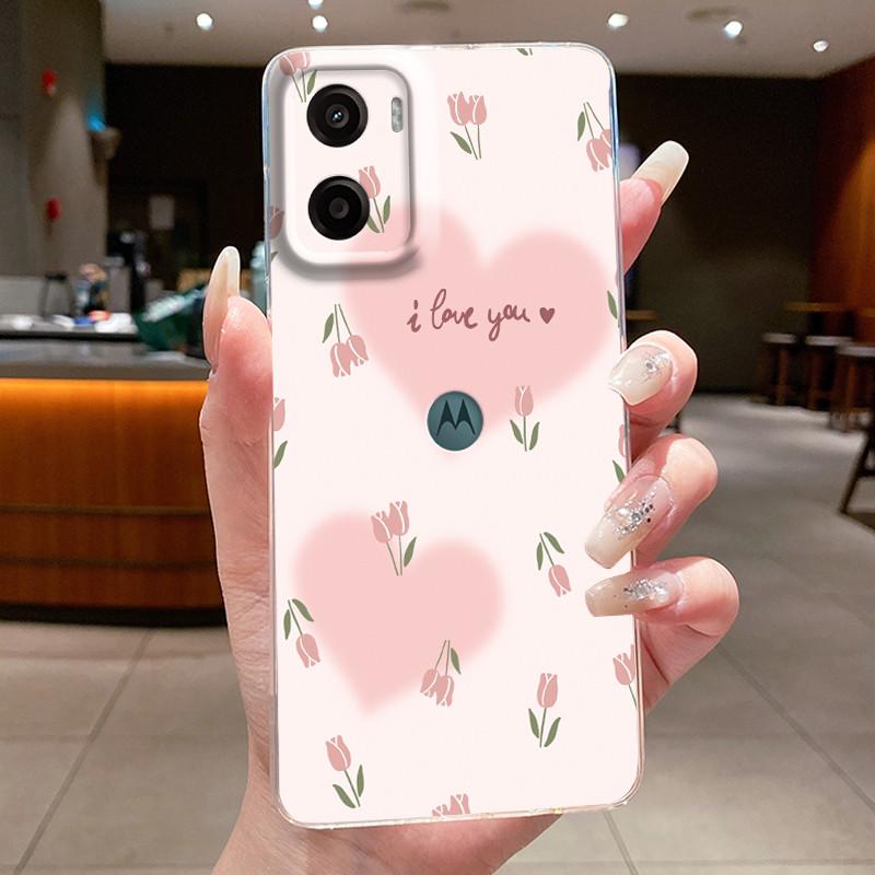 For Motorola Moto G05 E15 Case 2024 Fashion Butterfly Flower Clear Soft Silicone TPU Capa Phone Cover For MotoG05 MotoE15 Fundas