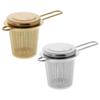 Stainless Steel Strainer Loose Leaf Teapot Spice Reusable Mesh Tea Filter with Lid Cups Kitchen Accessories