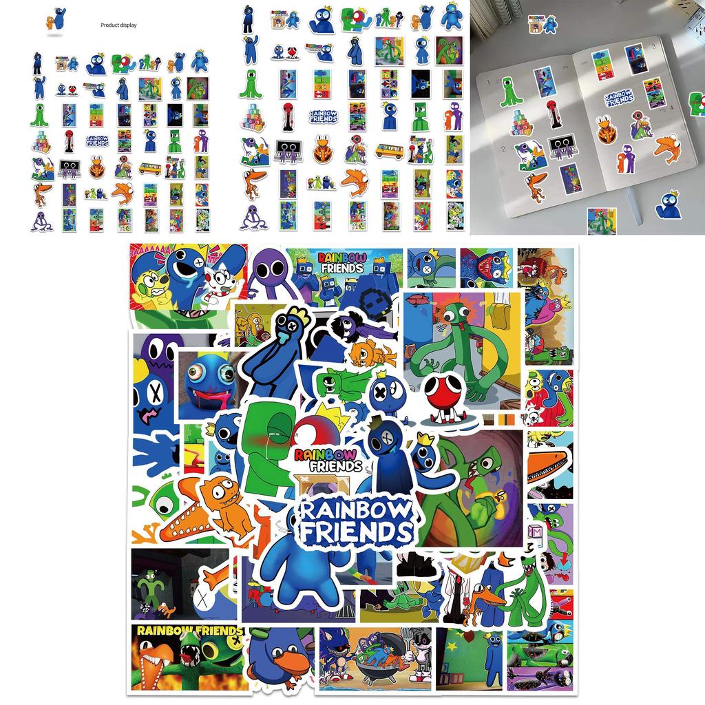 Colorful Roblox Rainbow Friends Stickers For Luggage Laptop And More!